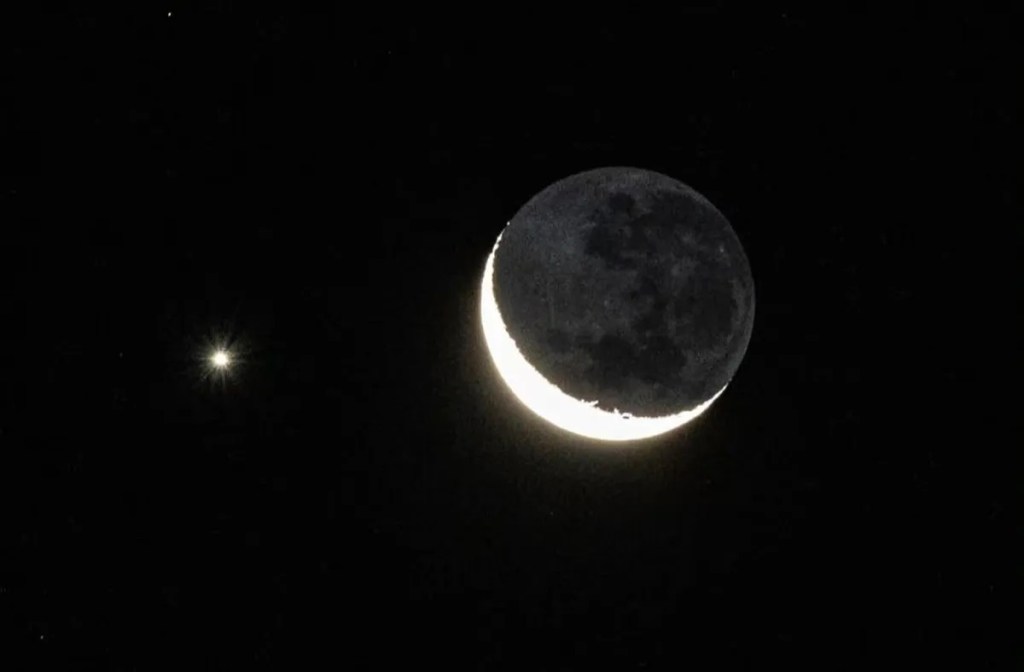 Una brillante conjunción entre la Luna y Venus sorprendió a los&nbsp;sanjuaninos